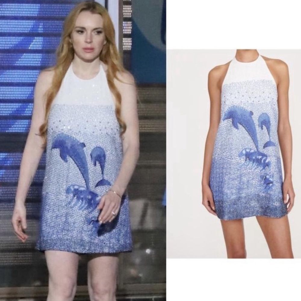 RARE NWOT Staud Beaded Dolphin Mini Dress Size X-Small
